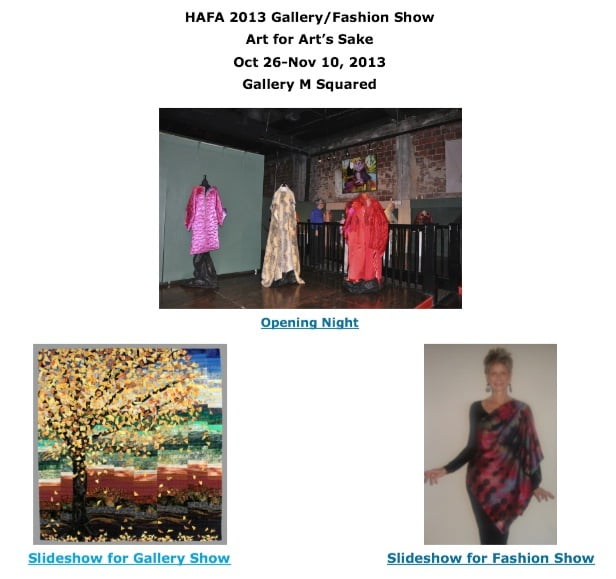 HAFA – Art for Art’s Sake – Slideshows