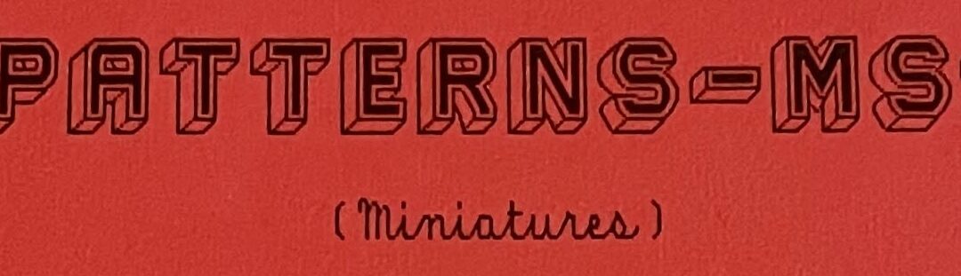 Book Review: Patterns-MSS (Miniatures)